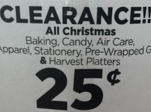 Dollar General $0.25 Clearance Christmas Sale  Dollar General $0.25 Clearance Christmas Sale
