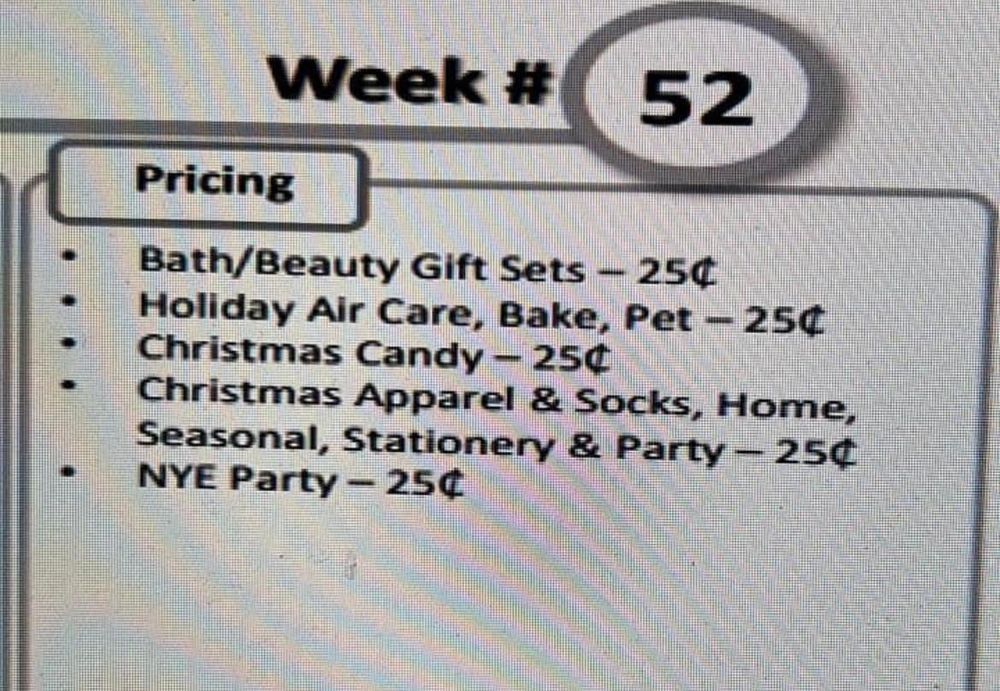 Dollar General $0.25 Clearance Christmas Sale  Dollar General $0.25 Clearance Christmas Sale