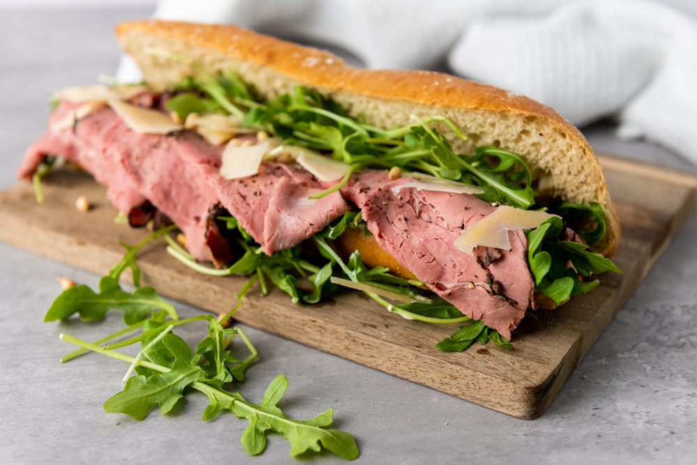 Truffle-Mayo Roast Beef Sandwich Recipe Truffle-Mayo Roast Beef Sandwich Recipe