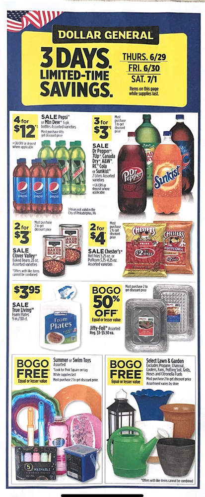 Dollar General Ad Scan June 25, 2023 -July 01, 2023