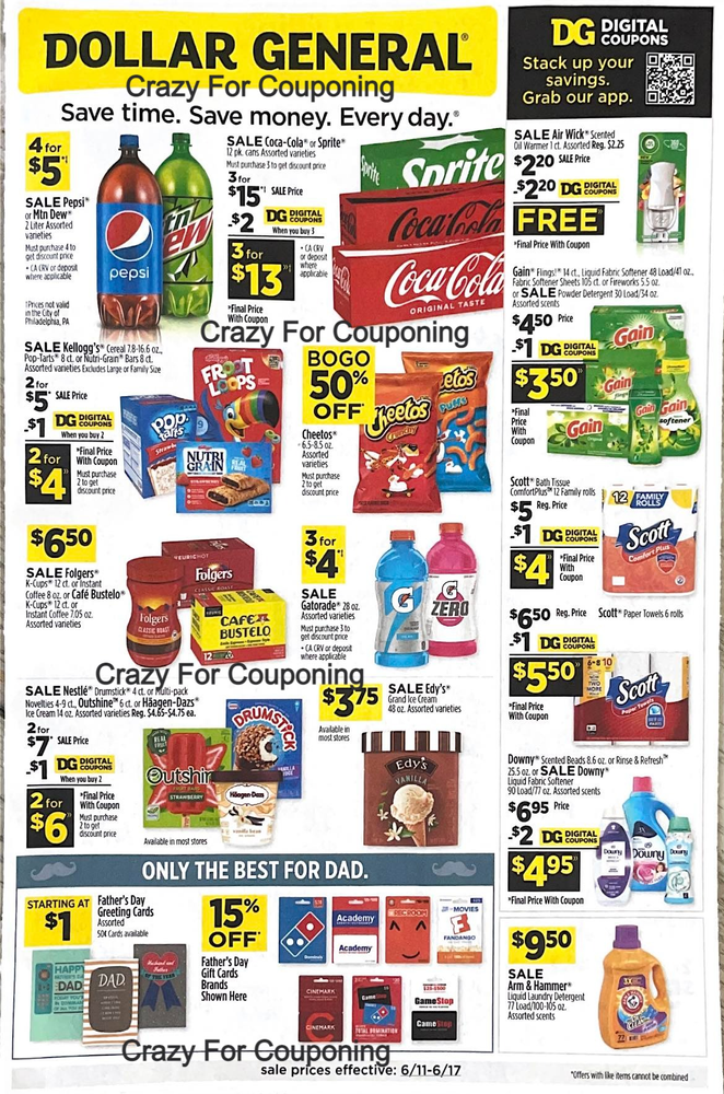 Dollar General Ad Scan June 11-June 17