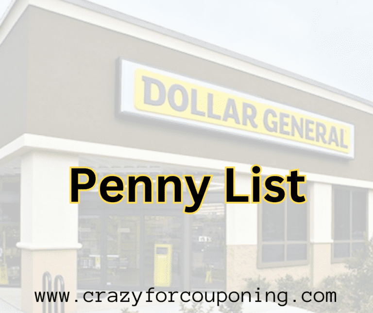 Dollar General Penny List Tuesday, January 14, 2025 (01/14/2025) Crazy For Couponing