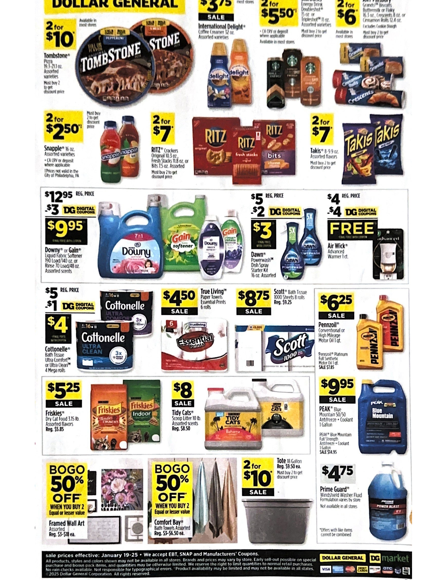 Dollar General Ad Scan for January 19 - January 25, 2025