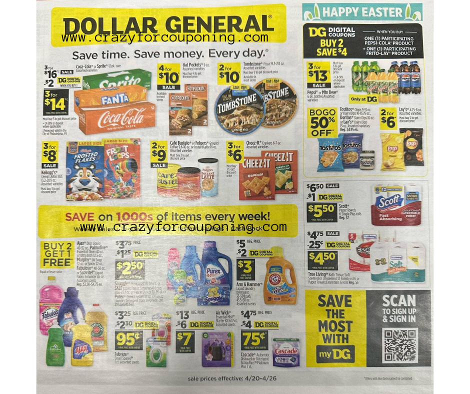 Dollar General Ad Scan for April 20–April 26, 2025