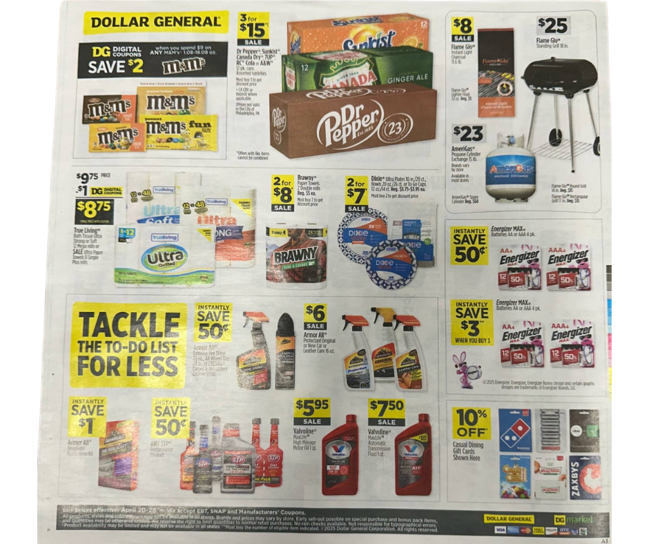 Dollar General Ad Scan for April 20–April 26, 2025