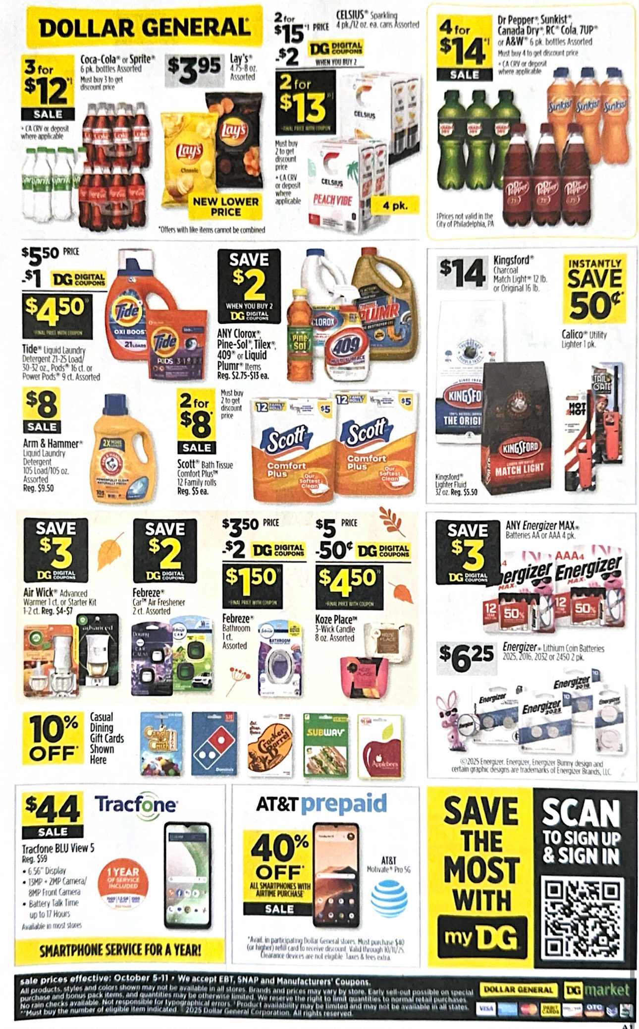 Dollar General Weekly Ad 10/05-10/11