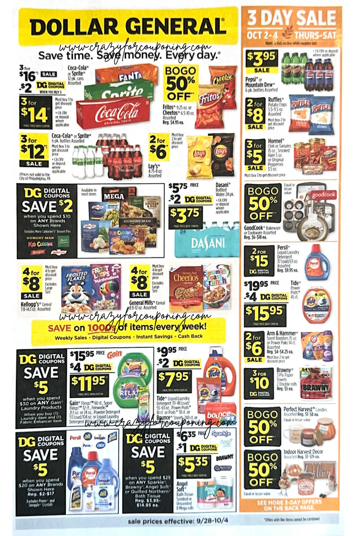 Dollar General Ad Scan 09/28 – 10/04