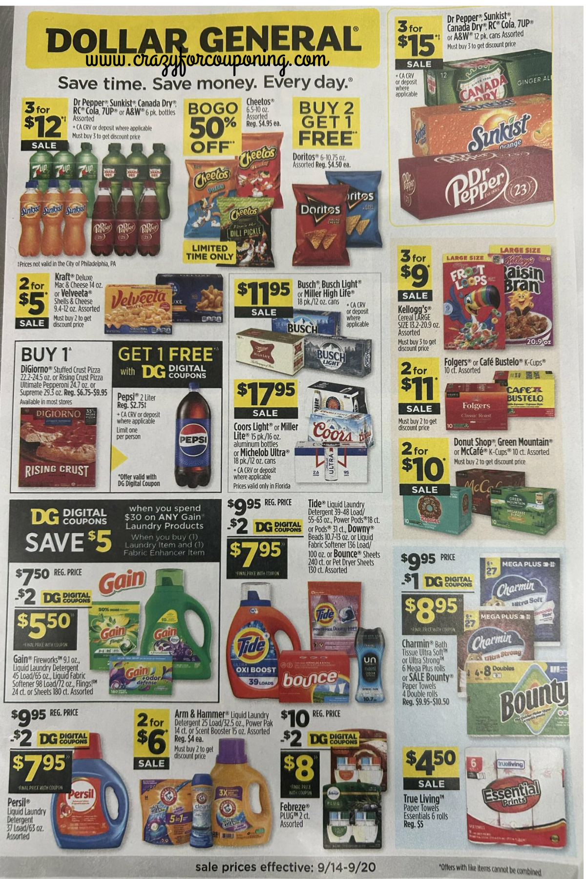 Dollar General Ad 09/14-09/20