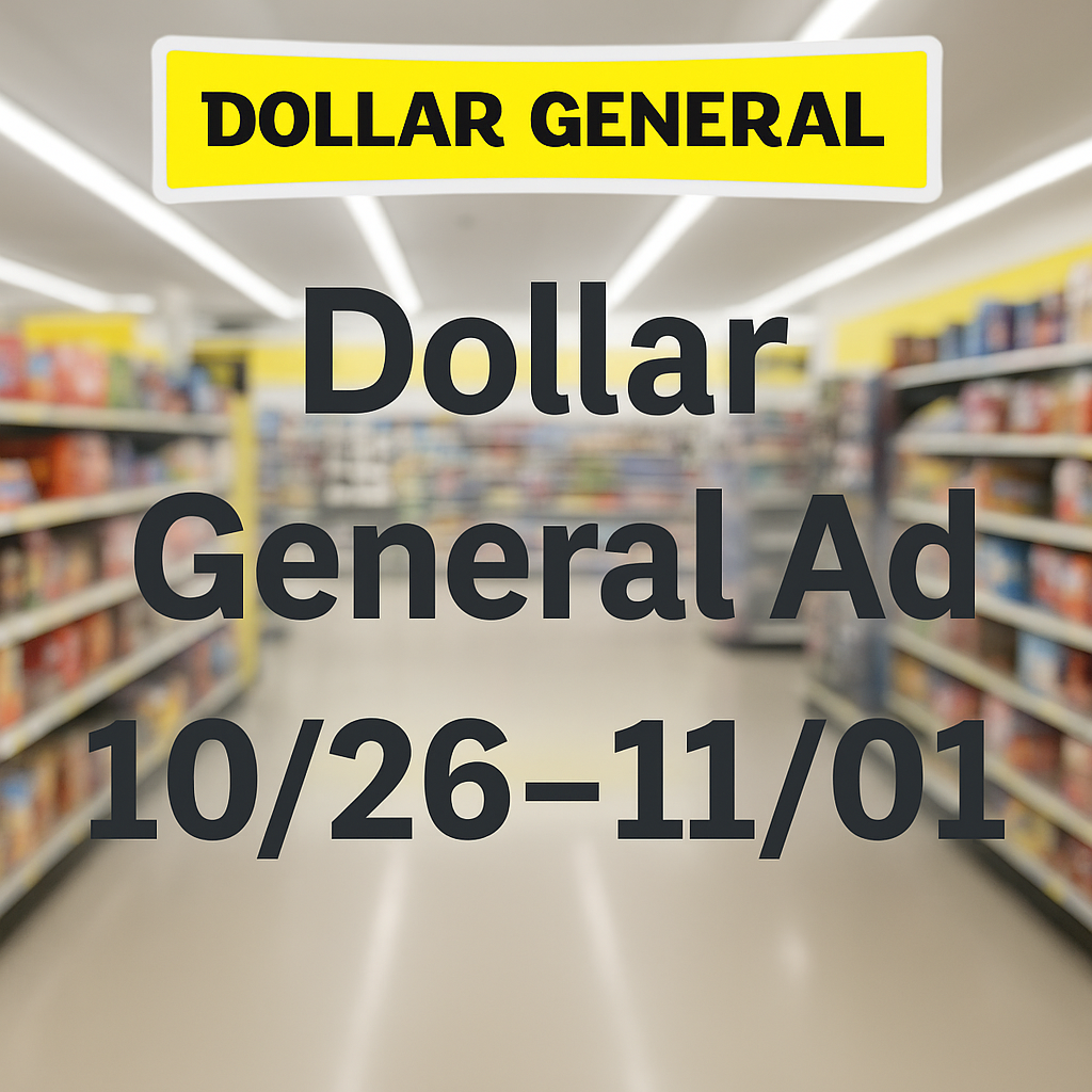 Dollar General Weekly Ad 10/26 – 11/1