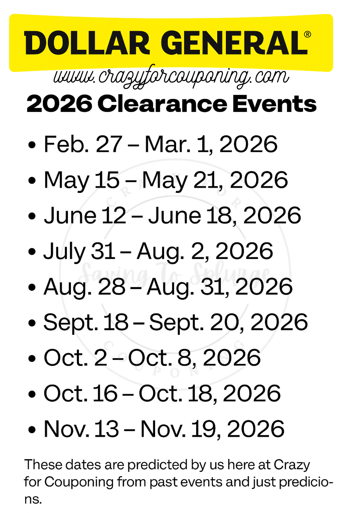 Dollar General Clearance 2026