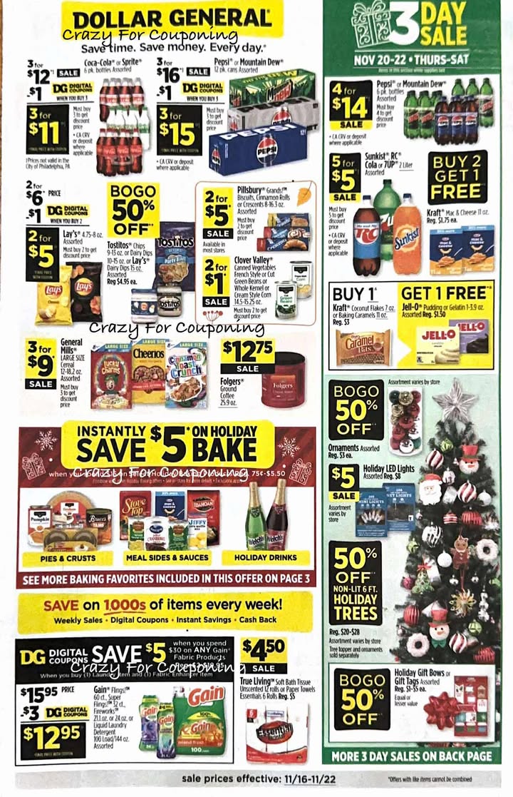 Dollar General Ad 11/16-11/22