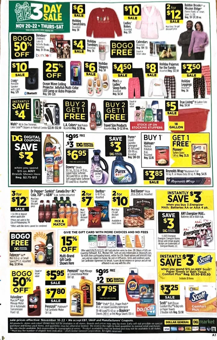 Dollar General Ad 11/16-11/22