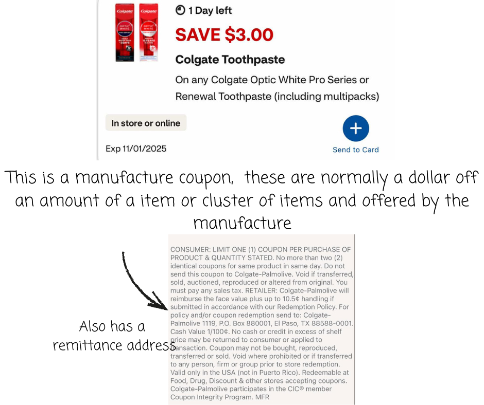 Example of a Manufacturer Coupon at CVS