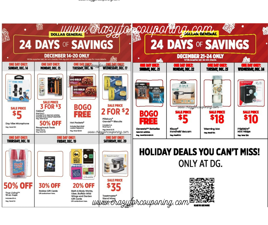 Dollar General 21 Days of Savings Ad