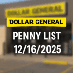 Dollar General Penny List 12/16