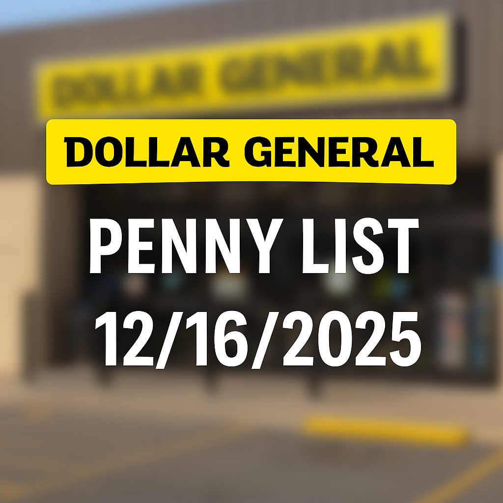 Dollar General Penny List 12/16
