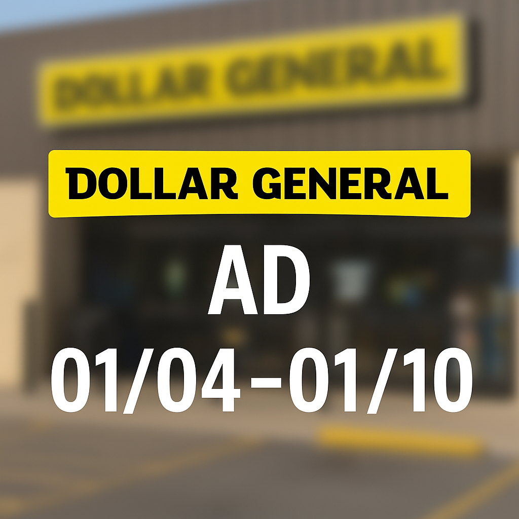 Dollar General Ad 01/04-01/10