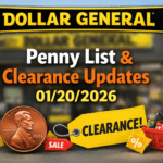 Dollar General Penny List 01/20