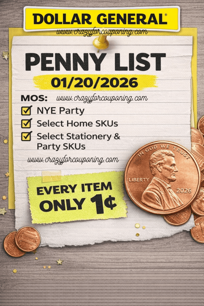 Dollar General Penny List 01/20